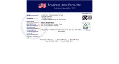 Desktop Screenshot of broadwayautopartsinc.com