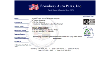 Tablet Screenshot of broadwayautopartsinc.com